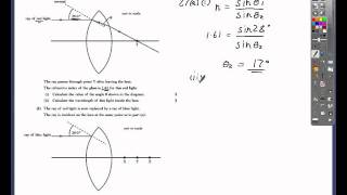 Higher Physics 2008 Q27 Refraction