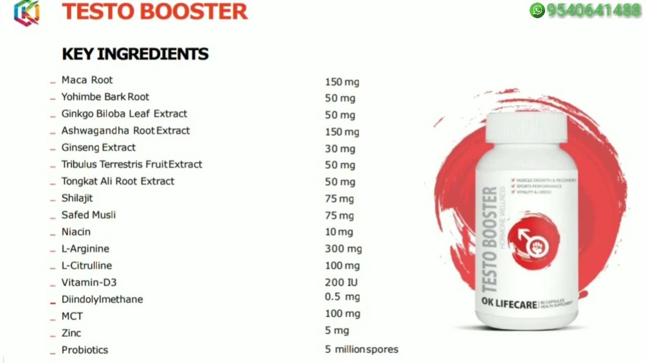 Testo booster ok Life Care product males supplement