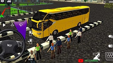 euro coach bus simulator 💥 || indonesia bus simulator part-4 #bus #game #simulator #aksgamerz