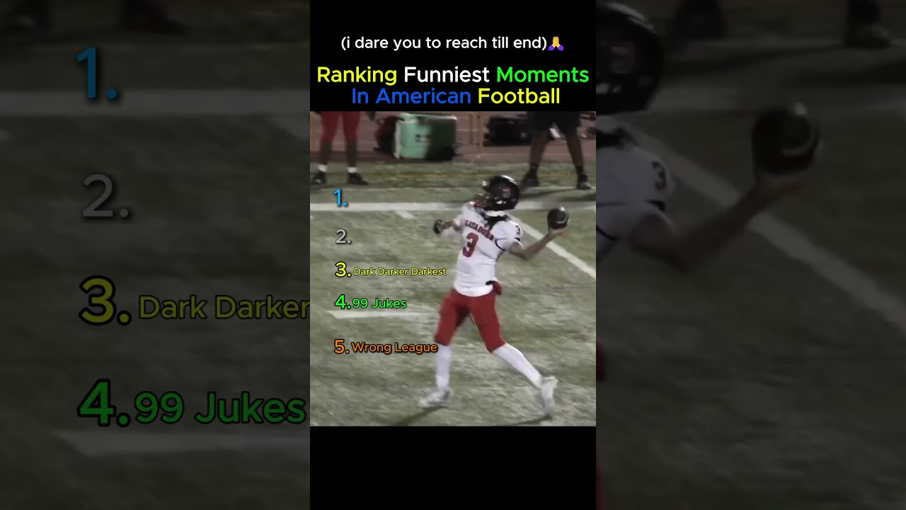 Ranking Funniest Moments In American Football 😂 #nfl