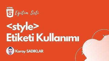 #13 Html5 - style Etiketi Kullanımı