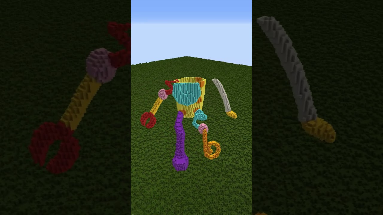 BABY JAX FROM DIGITAL CIRCUS BUILDING IN MINECRAFT 