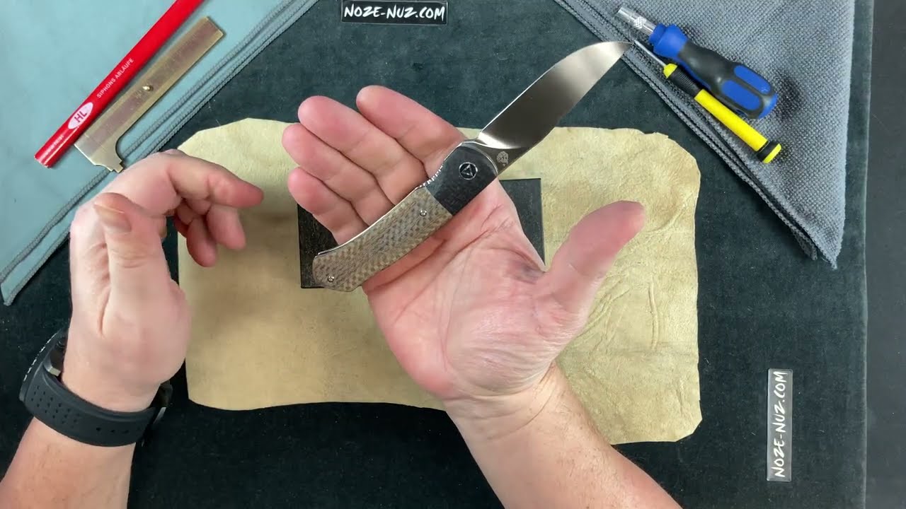 QS137B QSP Knife Gannet Linerlock Brown