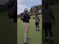 1v1 Golf Challenge: Old School vs New School #golf #golfaddict #golfchallenge #golfswing