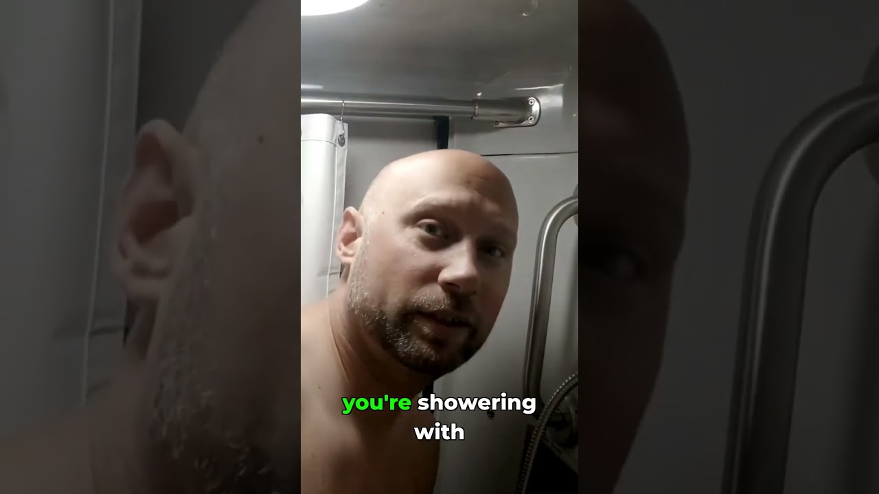 Showering While the Train Moves Is Insane #amtrak #traintrip #shorts
