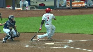 PHI@MIL: Franco drives in Herrera with an RBI single