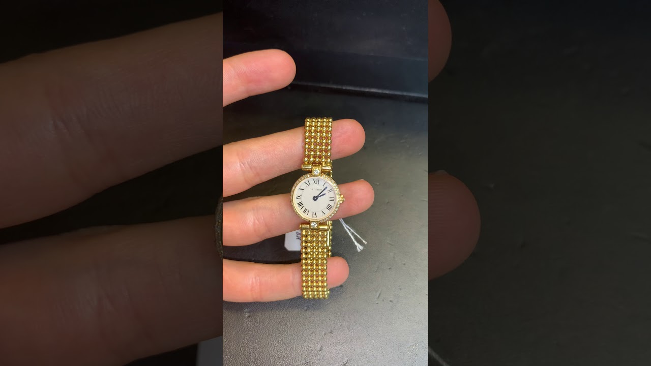 18 karat gold Cartier Paris 19.5 mm