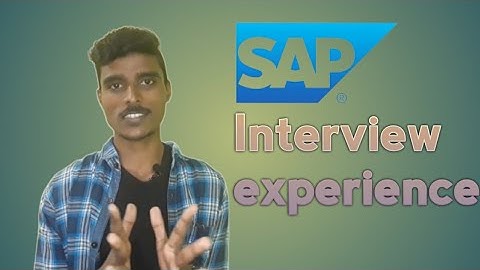 My interview experience with SAP Labs | Scholar@ SAP | Sap labs India | sam
