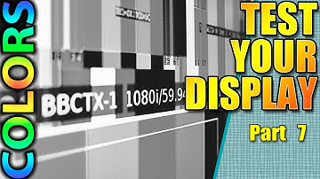Color calibration with test patterns, charts, portraits and gradients v2.01 | Test your display | #7