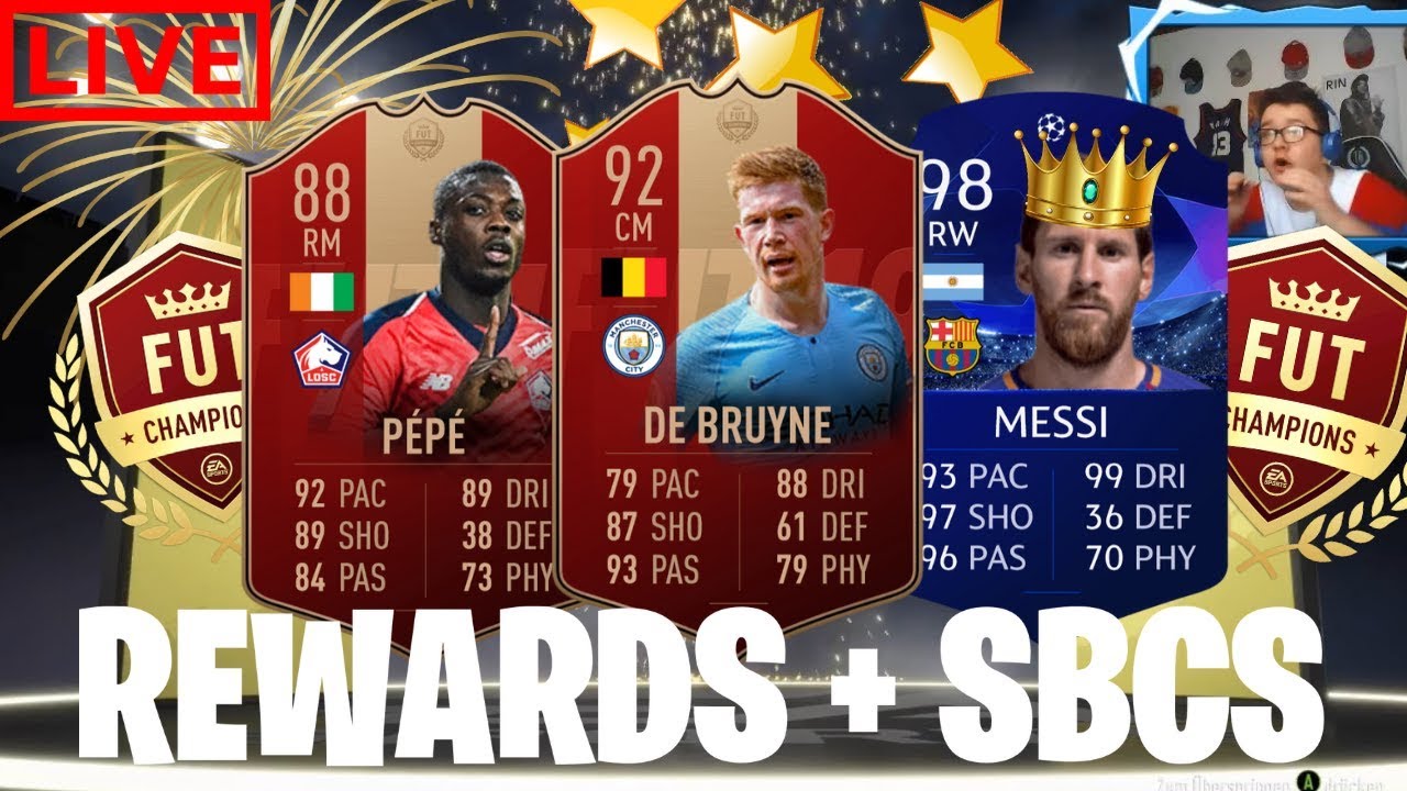 FUT CHAMPIONS REWARDS FT. 92 RED INFORM DE BRUYNE! + UCL PREMIUM SBCS! Fifa 19 Deutsch