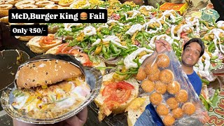 50 Burgers 5 Minutes Me Gayab | Ludhiana ka Salbse CheesyBurger | McD Aur Burger King Ka Burger Fail