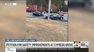 VIDEO: Residents petition for safety improvements at Cypress Gardens Road intersection