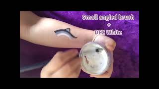 Face painting tutorial: On the job shark design