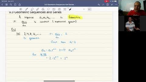 9.3 p1 Geometric Sequences and Series