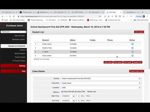 Enrollware overview for HeartCert instructors
