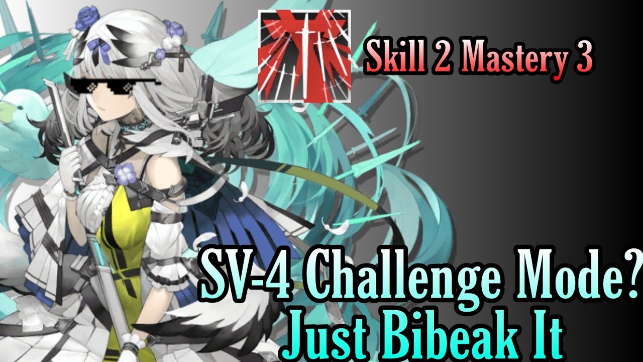Bibeak Slaps Running Enemies And  Told Them To Stop In SV-4 Challenge Mode|Arknights