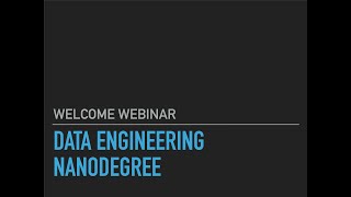 DEND-Session994-Welcome Webinar