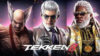 Arcade Mode Battles with Heihachi Mishima, Victor Chevalier, and Leroy Smith in Tekken 8