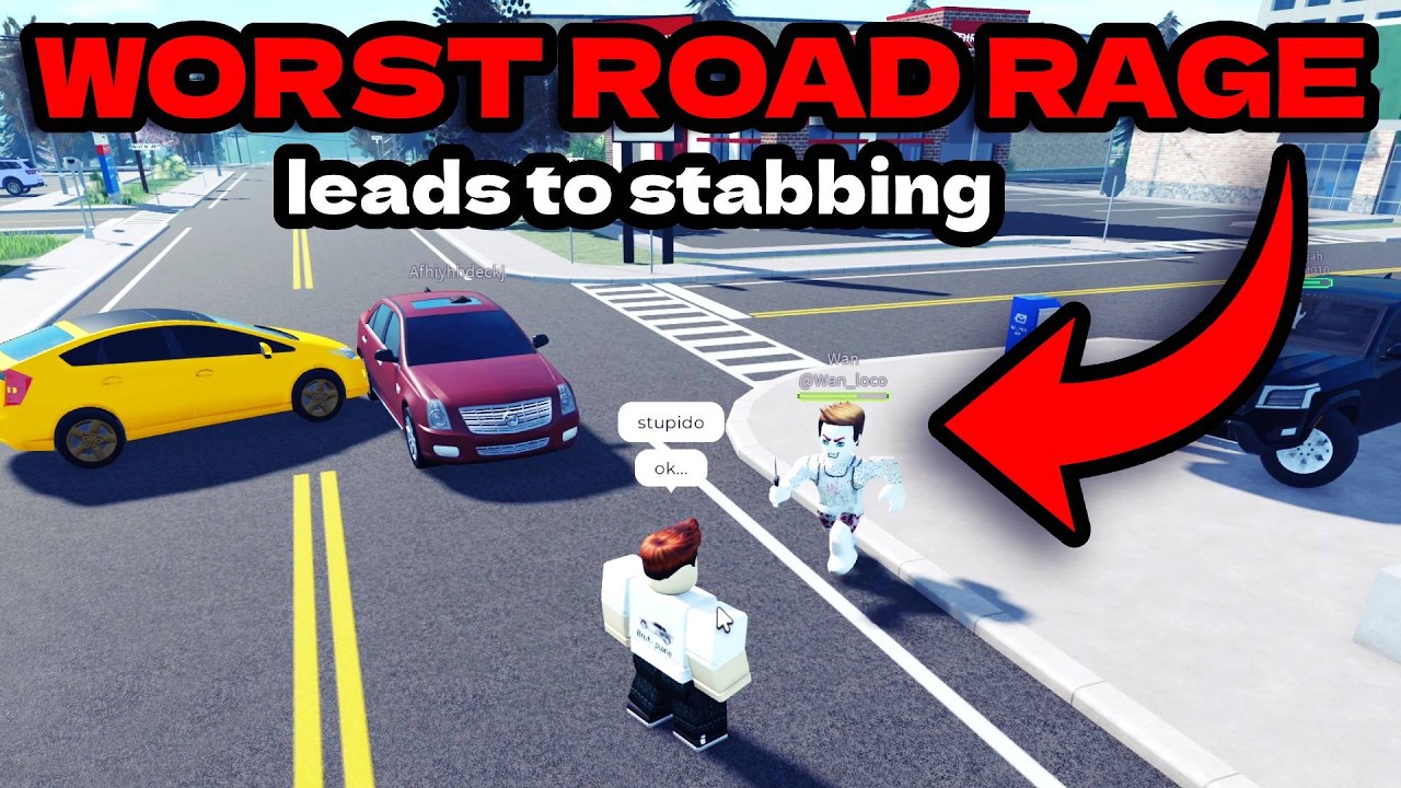 WORST ROAD RAGE leads to STABBING in ERLC - YouTube