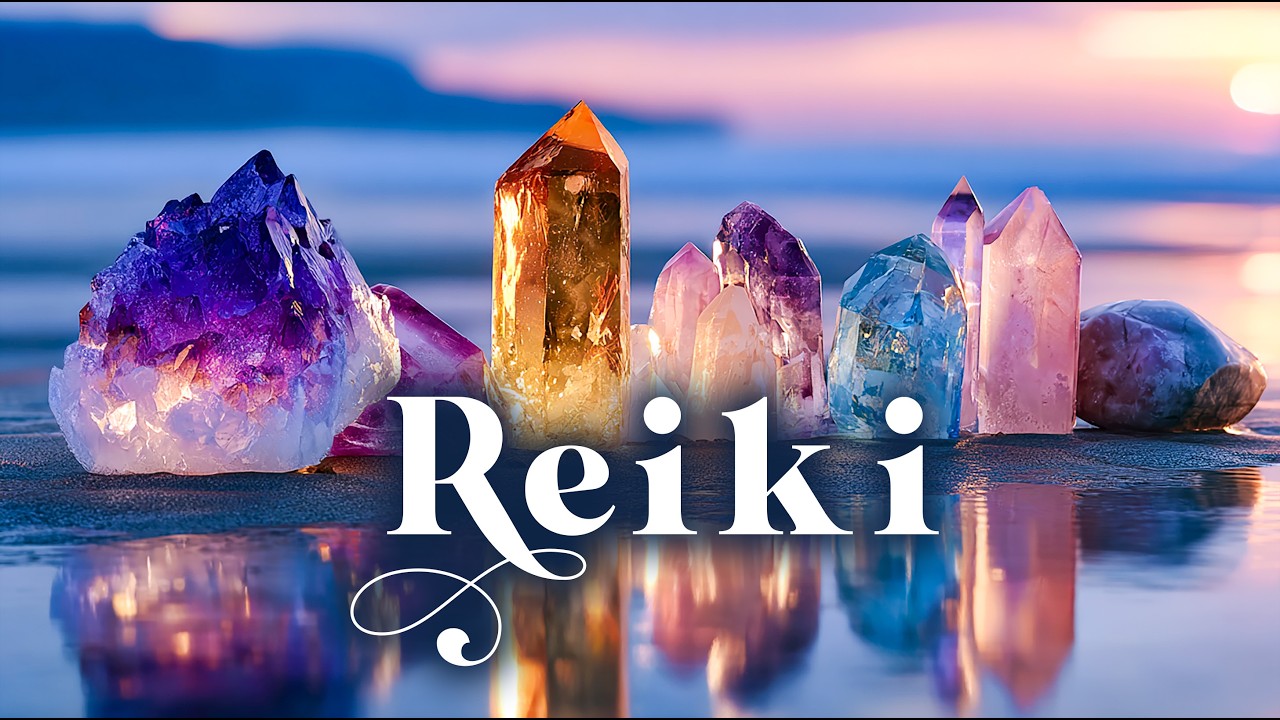Reiki Music for Full Body Energy Alignment 🔔 Bell Every 1 Minute | 1 ...