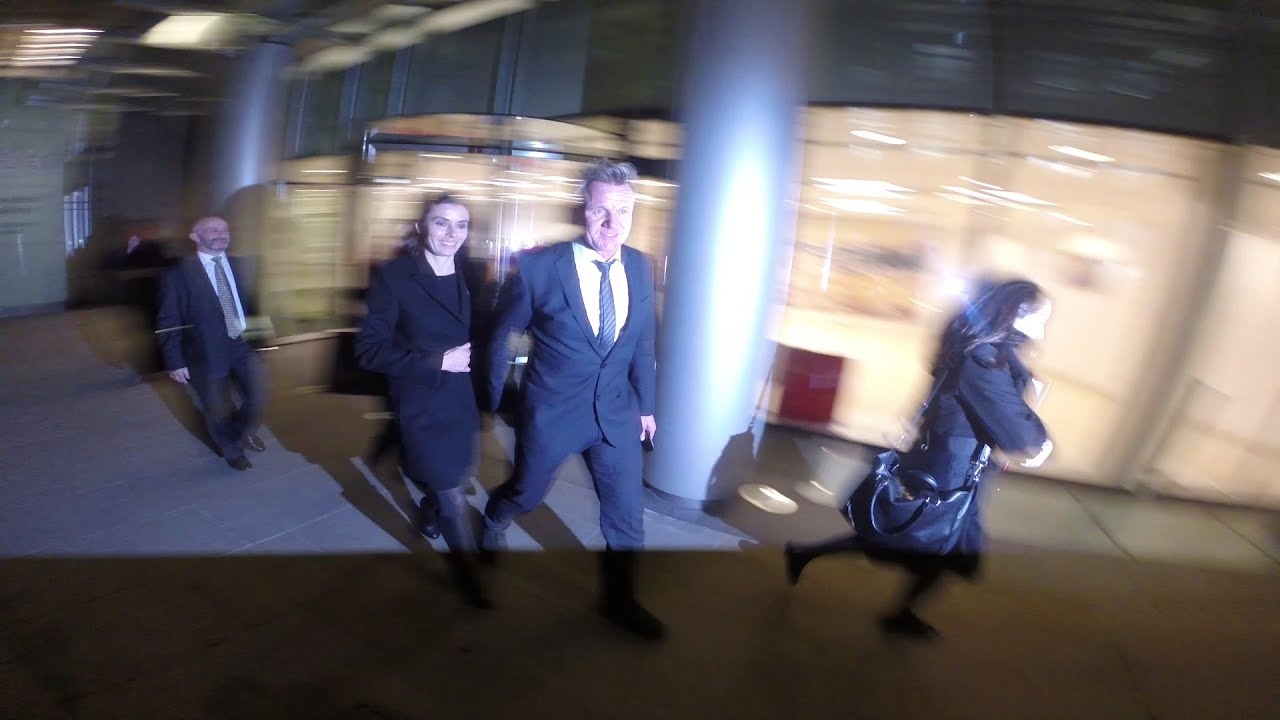 Gordon Ramsay leaves High Court in London with wife Tana - YouTube