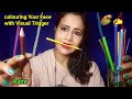 🎨 ASMR Coloring Your Face with Rainbow Pencils | Tingly &amp; Relaxing Roleplay| Asmr Ghosal