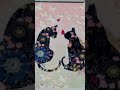 ¡ No Creerás el Resultado! Cuadro de Gatitos Enamorados con Glitter y Mariposas en Relieve