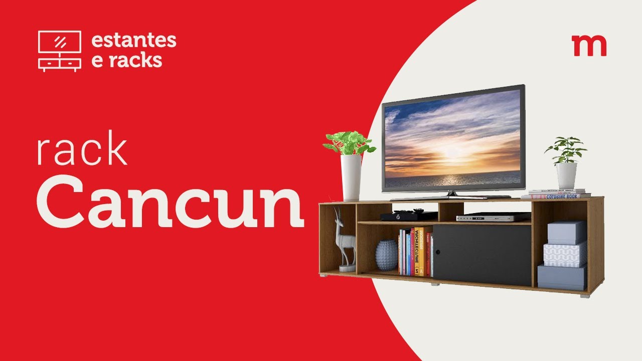 Rack para TV até 65 Polegadas Madesa Cancun