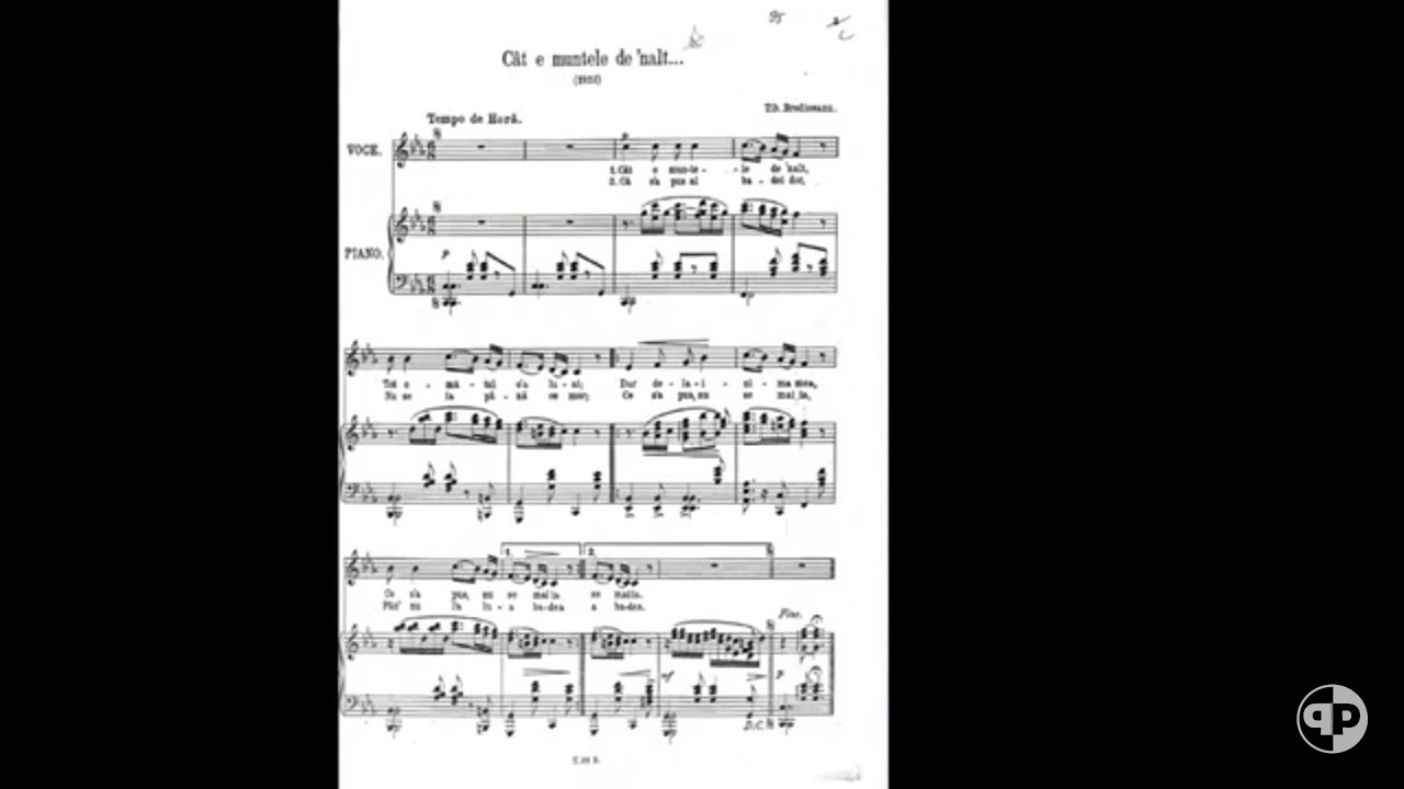 Cat e muntele de 'nalt,Tiberiu Brediceanu-INSTRUMENTAL