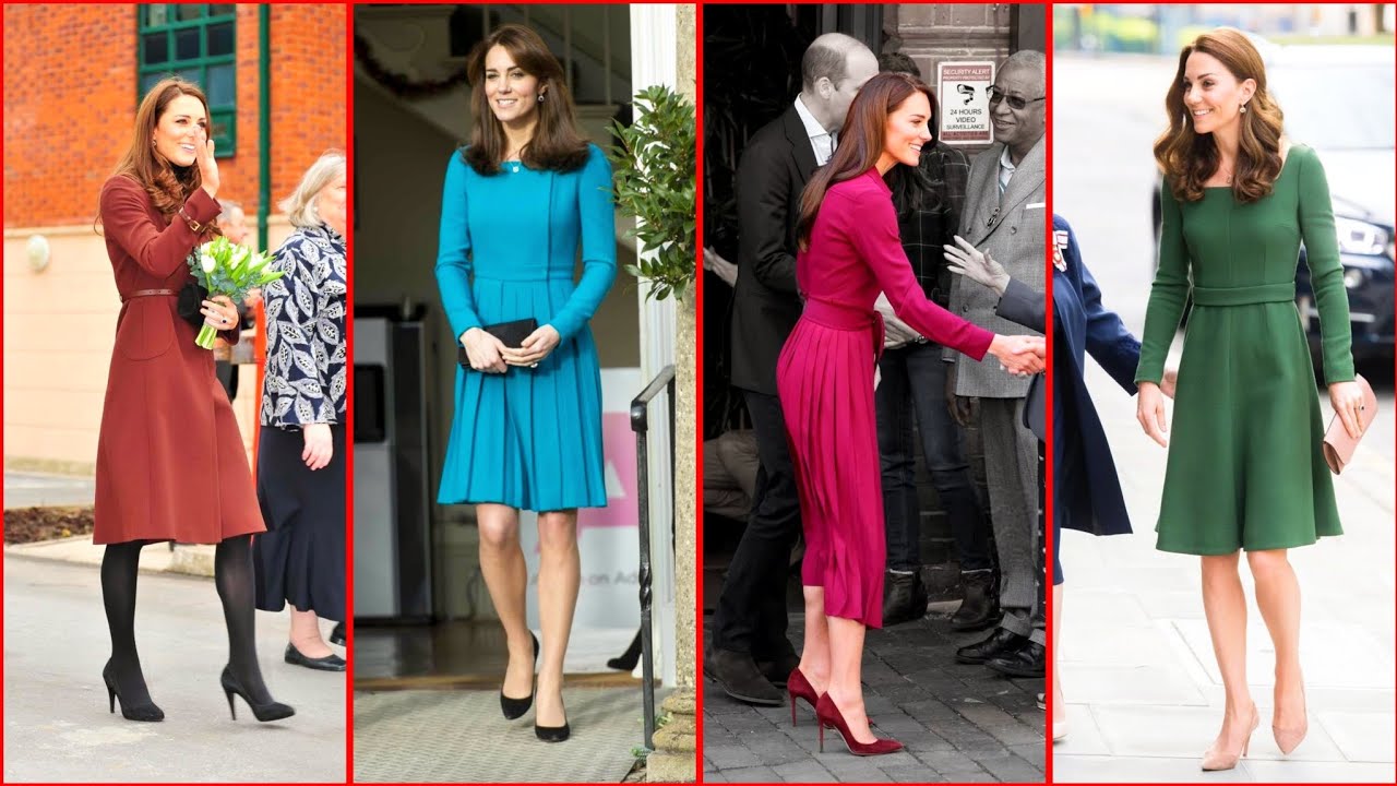 Princess Kate Middleton Most Beautiful dresses look and Style YouTube