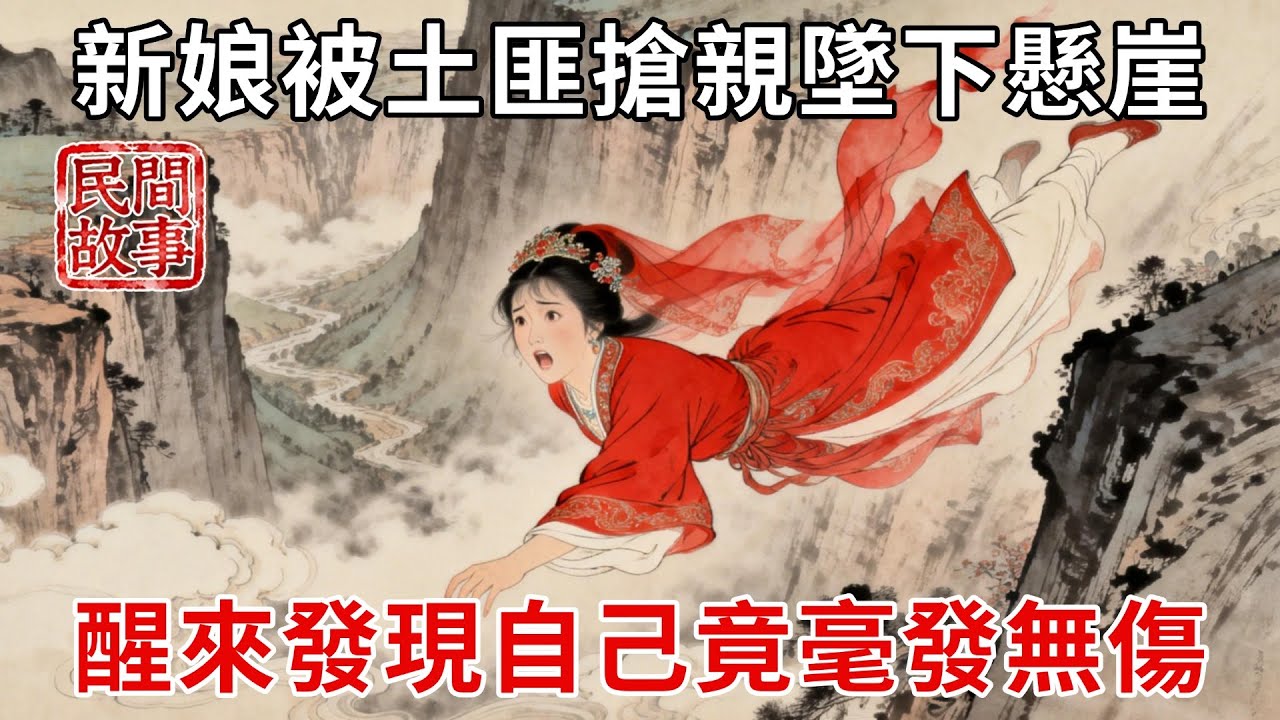 新娘成親路上被土匪搶親，逃跑時不幸墜下懸崖，醒來發現自己毫發無傷，身旁竟有發光水池！#民間故事 #傳統文化 #原創虛構 #華語有聲書 #槐樹下聽書