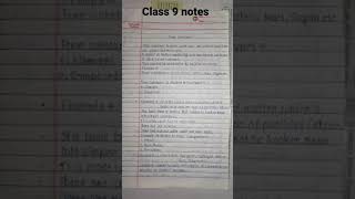 Class 9 Chemistry chapter 2 notes | Handwritten notes | Is matter around us pure #shorts #notes