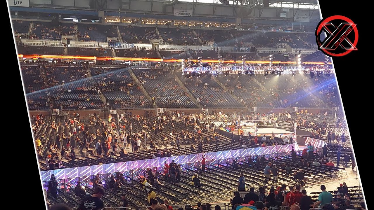 Final Look inside WWE SummerSlam 2023 Stage Construction at Ford Field ...