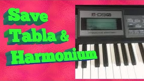 Roland E09 Indian Arranger Keyboard ~ How to Play & Save Dadra + Harmonium or Any Tone Together