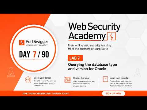 How Hackers Identify Oracle Database Versions with SQL Injection | Portswigger Lab 7 | Day 6/90