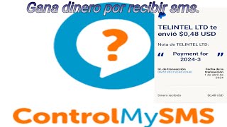 ControlMySms, gana 0.12 centavos de dolar a PayPal por cada sms recibido. screenshot 5