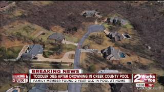 Toddler drowns in Creek County swimming pool