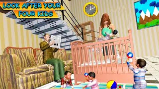 New Born Baby Quadruplets: Mother Sim by Volla Gaming Studio Android Gameplay Part2 screenshot 1