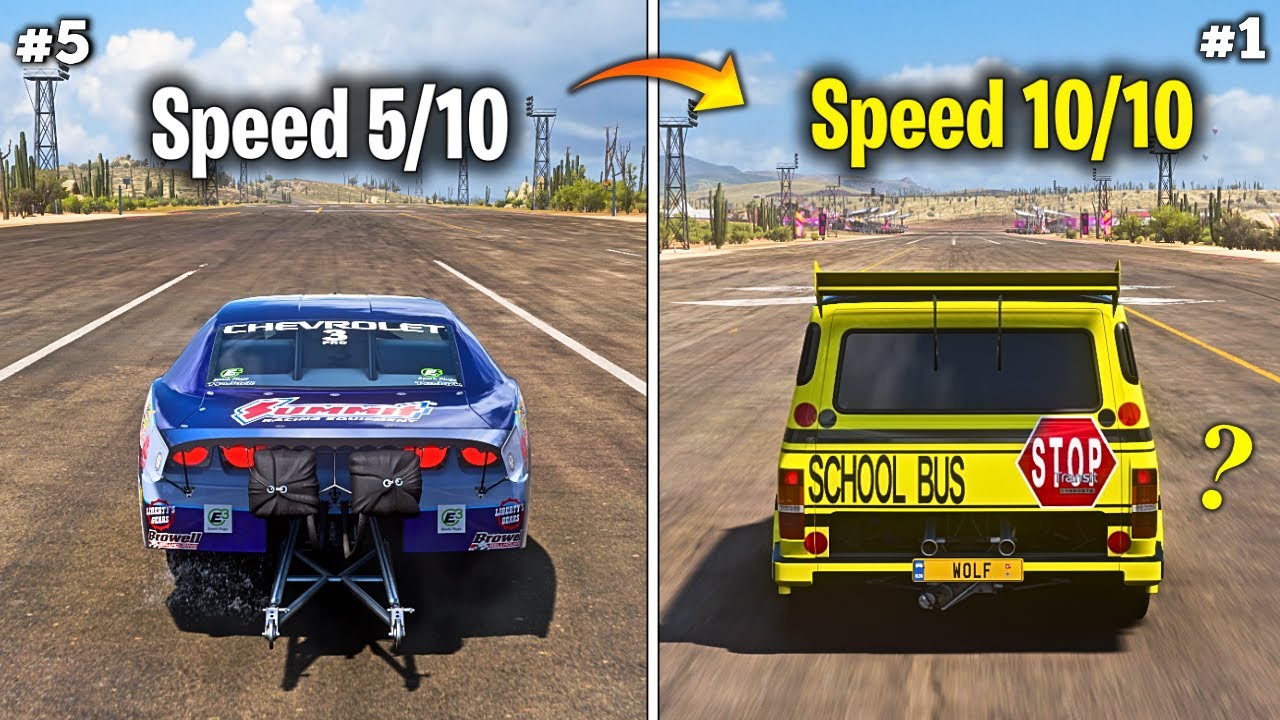 *NEW* TOP 10 FASTEST Drag Cars in Forza Horizon 5