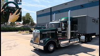 Trailer Kenworth W900 / American Truck Simulator (Logitech G29) gameplay screenshot 2