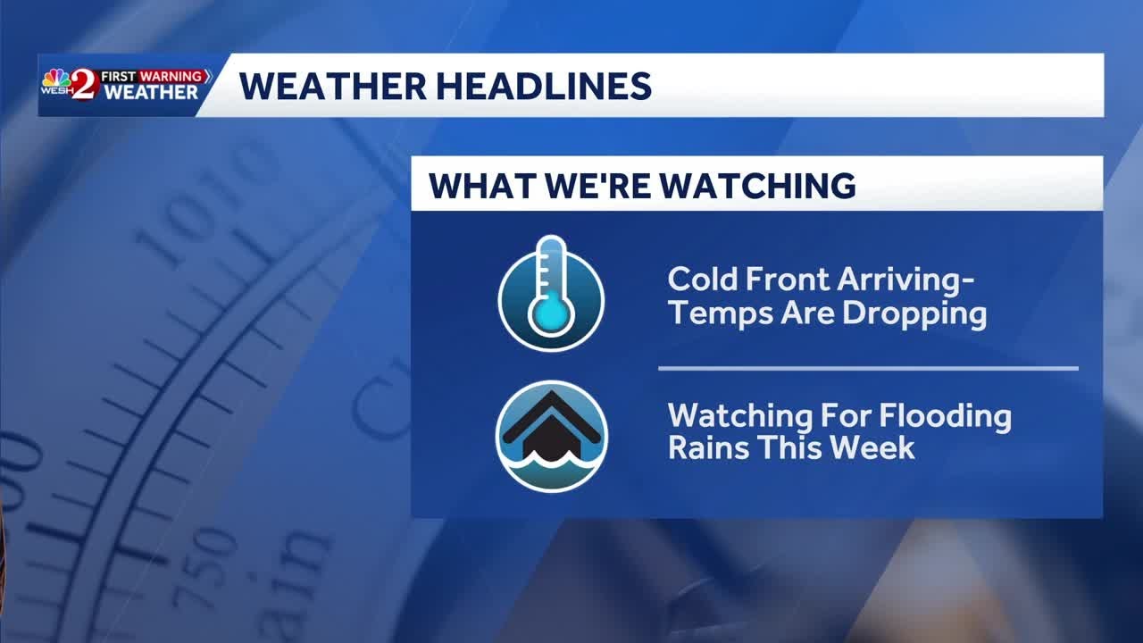 Rain chances high Monday in Central Florida as cold front moves in ...