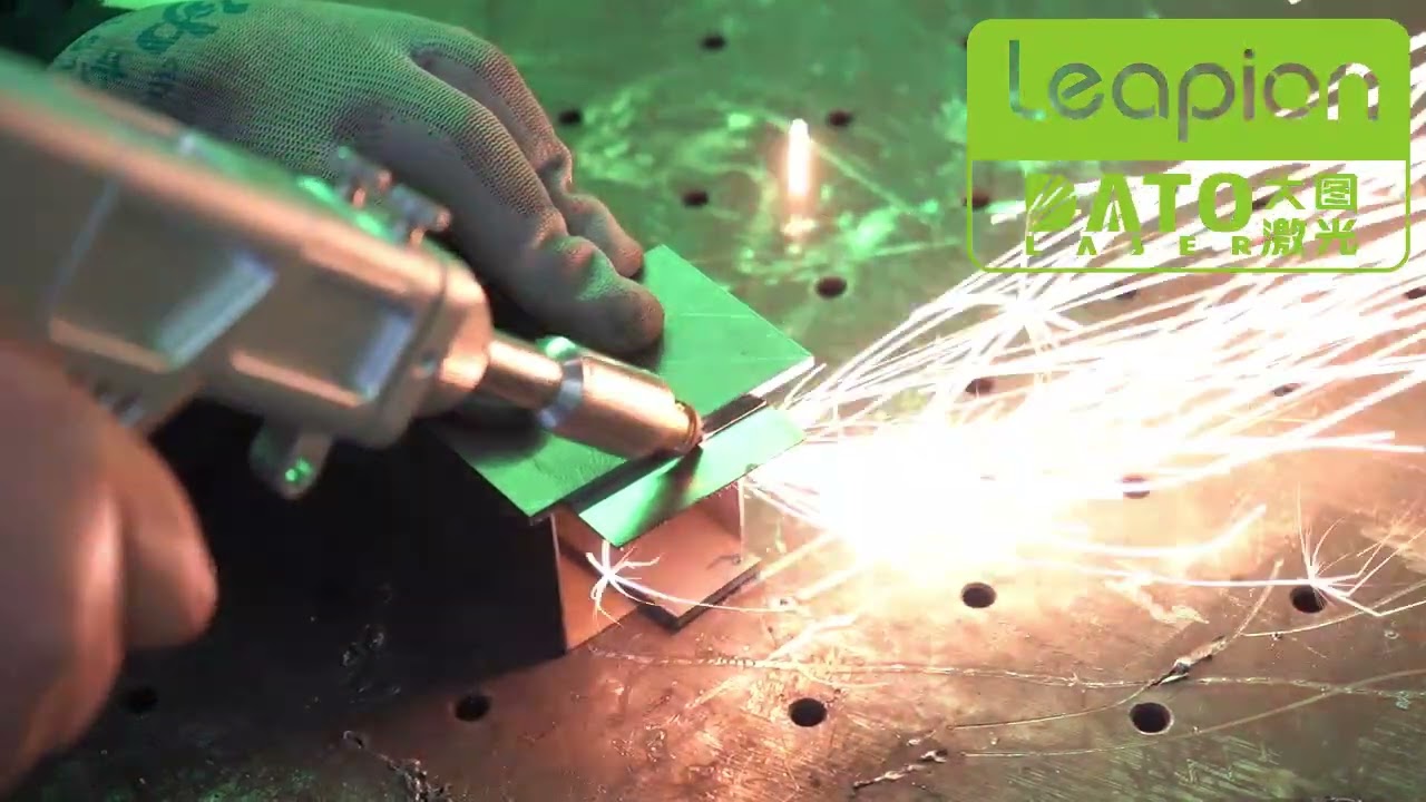 4in1 laser welding machine with function of welding, weld seam cleaning, remote cleaning, & cutting.