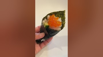 Temaki Sushi - Hand Roll Sushi #shorts