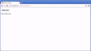 jQuery Tutorial   55   addClass Information