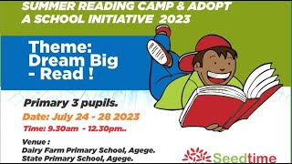 Seedtime Summer Reading Programme 2023