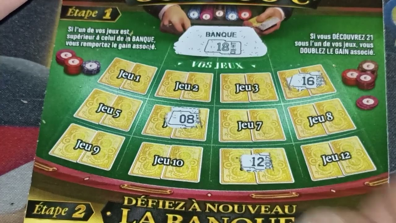 GRATTAGE DE 6 MAXI BLACKJACK