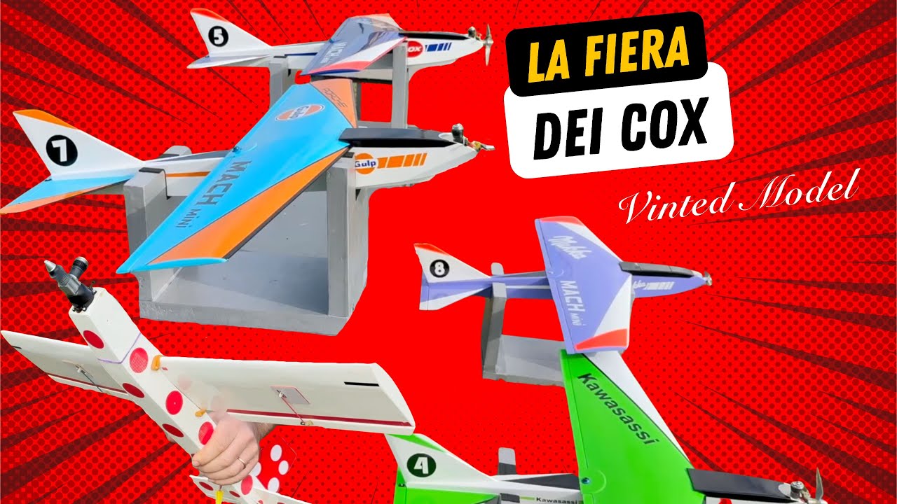 La fiera dei COX tra i Mach Mini Marutaka di Francesco Sala ed il modello di Amedeo Natale