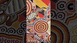 acrylic painting Australia Aboriginal goanna art 🎨