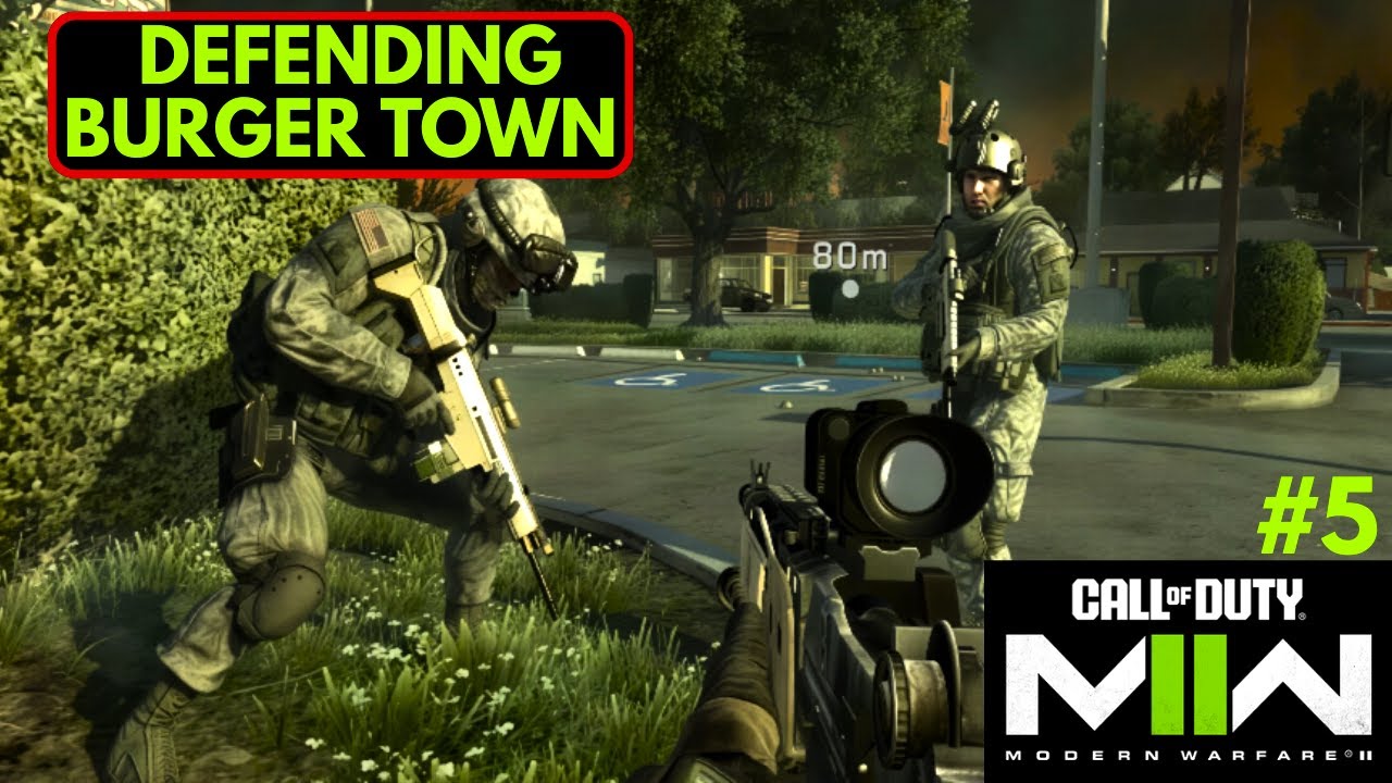 DEFENDING BURGER TOWN| GAMEPLAY #5| CALL OF DUTY MODERN WARFARE II