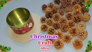 2 Christmas Craft idea made with Pine cone | DIY Budget Friendly Christmas craft idea33